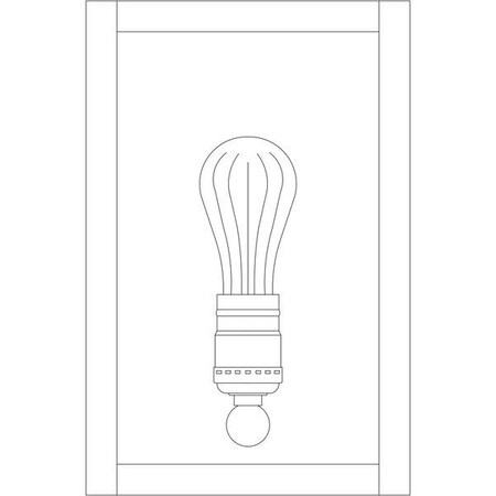 Arroyo Craftsman 10" Vintage Sconce, Raw Copper, Frosted Glass VIS-10F-RC